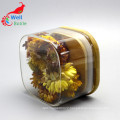 high borosilicate glass storage jar with bamboo lid Storage-146RL